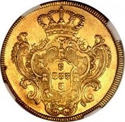 Portugal Escudo 1785 KM# 270 Kingdom Milled coinage coin reverse Portugal Escudo 1785 KM# 270 Kingdom Milled coinage coin reverse