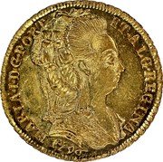 Portugal Escudo 1796 KM# 297 Kingdom Milled coinage MARIA I DG PORT ET ALG REGINA 1792 coin obverse Portugal Escudo 1796 KM# 297 Kingdom Milled coinage MARIA I DG PORT ET ALG REGINA 1792 coin obverse
