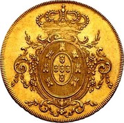 Portugal Escudo 1807 KM# 338 Kingdom Milled coinage coin reverse Portugal Escudo 1807 KM# 338 Kingdom Milled coinage coin reverse