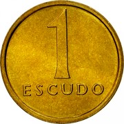 Portugal Escudo 1984 KM# 614 Republic 1 ESCUDO coin reverse Portugal Escudo 1984 KM# 614 Republic 1 ESCUDO coin reverse