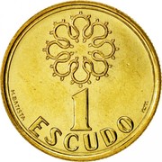Portugal Escudo 2000 KM# 631 Republic 1 ESCUDO H.BATISTA coin reverse Portugal Escudo 2000 KM# 631 Republic 1 ESCUDO H.BATISTA coin reverse