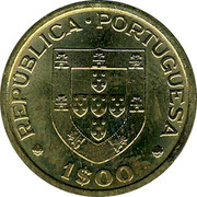 Portugal Escudo World Roller Hockey Championship Games 1983 KM# 612 1$00 REPUBLICA PORTUGUESA coin obverse Portugal Escudo World Roller Hockey Championship Games 1983 KM# 612 1$00 REPUBLICA PORTUGUESA coin obverse