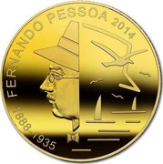 Portugal 1/4 Euro Fernando Pessoa 2014 INCM FERNANDO PESSOA 1888-1935 2014 coin reverse Portugal 1/4 Euro Fernando Pessoa 2014 INCM FERNANDO PESSOA 1888-1935 2014 coin reverse
