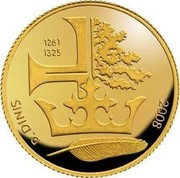 Portugal 1/4 Euro King Denis 2008 KM# 827 D. DINIS 1261 1325 2008 coin reverse Portugal 1/4 Euro King Denis 2008 KM# 827 D. DINIS 1261 1325 2008 coin reverse