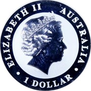 Australia 1 Dollar The Australian Kookaburra 2010 P Proof KM# 1471a 1 DOLLAR AUSTRALIA ELIZABETH II coin obverse