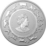 Australia 1 Dollar The Ox 2021  UNC ELIZABETH II AUSTRALIA 2021 1 DOLLAR JC coin obverse Australia 1 Dollar The Ox 2021  UNC ELIZABETH II AUSTRALIA 2021 1 DOLLAR JC coin obverse