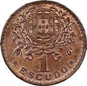 Portugal 1 Escudo (Pattern) 1 ESCUDO coin reverse