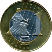 Finland 1 Euro Trial 1997 1 E SPECIMEN coin reverse Finland 1 Euro Trial 1997 1 E SPECIMEN coin reverse