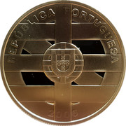 Portugal 10 Euro 20th Anniversary of Spain and Portugal's membership in the European Union 2006 INCM Proof KM# 775a REPÚBLICA PORTUGUESA 2006 coin obverse Portugal 10 Euro 20th Anniversary of Spain and Portugal's membership in the European Union 2006 INCM Proof KM# 775a REPÚBLICA PORTUGUESA 2006 coin obverse