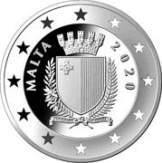 Malta 10 Euro 50th Anniversary of the Armed Forces 2020 ☤ MALTA 2020 coin obverse