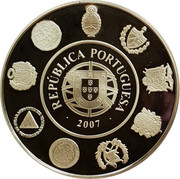 Portugal 10 Euro Olympic Games - Marathon 2007 Proof KM# 821a REPÚBLICA PORTUGUESA 2007 coin obverse