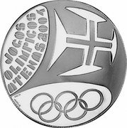 Portugal 10 Euro Summer Olympics in Athens 2004 INCM KM# 759 JOGOS OLIMPICOS ATENAS 2004 INCM AURELIO coin reverse Portugal 10 Euro Summer Olympics in Athens 2004 INCM KM# 759 JOGOS OLIMPICOS ATENAS 2004 INCM AURELIO coin reverse