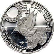 Portugal 100 Escudos Astronomic Navigation 1990 Proof KM# 649c ATLANTICO - 1455-1485 NAVEGAÇÃO ASTRONÓMICA D'EÇA INCM coin reverse