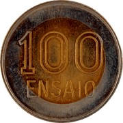 Portugal 100 Escudos National Press 1989  Essai 100 ENSAIO coin reverse Portugal 100 Escudos National Press 1989  Essai 100 ENSAIO coin reverse