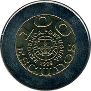 Portugal 100 Escudos UNICEF 1999 INCM KM# 722.2 100 REPÚBLICA PORTUGUSA 1999 ESCUDOS coin obverse Portugal 100 Escudos UNICEF 1999 INCM KM# 722.2 100 REPÚBLICA PORTUGUSA 1999 ESCUDOS coin obverse