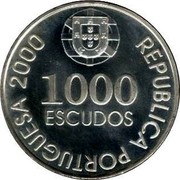 Portugal 1000 Escudos 500th Anniversary of Birth of D. Joao de Castro 2000 KM# 732 1000 ESCUDOS REPUBLICA PORTUGUESA 2000 coin obverse Portugal 1000 Escudos 500th Anniversary of Birth of D. Joao de Castro 2000 KM# 732 1000 ESCUDOS REPUBLICA PORTUGUESA 2000 coin obverse
