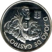 Portugal 1000 Escudos 500th Anniversary of Birth of D. Joao de Castro 2000 KM# 732 D. JOÃO DE CASTRO INCM A. VIDIGAL coin reverse Portugal 1000 Escudos 500th Anniversary of Birth of D. Joao de Castro 2000 KM# 732 D. JOÃO DE CASTRO INCM A. VIDIGAL coin reverse