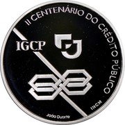 Portugal 1000 Escudos Bicentenary of Public Credit 1997 INCM Proof KM# 703a II CENTENÁRIO DO CRÉDITO PÚBLICO INCM IGCP coin reverse Portugal 1000 Escudos Bicentenary of Public Credit 1997 INCM Proof KM# 703a II CENTENÁRIO DO CRÉDITO PÚBLICO INCM IGCP coin reverse