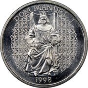 Portugal 1000 Escudos Dom Manuel I 1998 KM# 713 DOM MANUEL I 1998 coin reverse