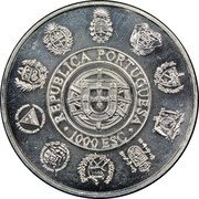 Portugal 1000 Escudos Endangered Wildlife 1994 KM# 676 1000 ESC REPUBLICA PORTUGUESA coin obverse