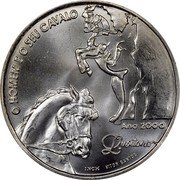 Portugal 1000 Escudos Lusitano Horse 2000 INCM KM# 727 O HOMEM E O SEU CAVALO ANO 2000 LUSITANO INCM VITOR SANTOS coin reverse Portugal 1000 Escudos Lusitano Horse 2000 INCM KM# 727 O HOMEM E O SEU CAVALO ANO 2000 LUSITANO INCM VITOR SANTOS coin reverse