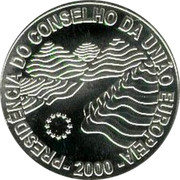 Portugal 1000 Escudos Presidency of the European Union 2000 Proof KM# 724a PRESIDÊNCIA DO CONSELHO DA UNIÃO EUROPEIA 2000 coin reverse Portugal 1000 Escudos Presidency of the European Union 2000 Proof KM# 724a PRESIDÊNCIA DO CONSELHO DA UNIÃO EUROPEIA 2000 coin reverse