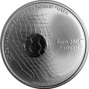 Portugal 1000 Escudos UEFA Euro 2001 INCM KM# 734a 10° CAMPEONATO EUROPEU DE FUTEBOL UEFA EURO 2004 TM PORTUGAL coin reverse Portugal 1000 Escudos UEFA Euro 2001 INCM KM# 734a 10° CAMPEONATO EUROPEU DE FUTEBOL UEFA EURO 2004 TM PORTUGAL coin reverse