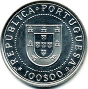 Portugal 100$00 350 Anniversary of the Restoration of Portuguese Independence 1990 KM# 651 REPÚBLICA PORTUGUESA 100$00 coin obverse Portugal 100$00 350 Anniversary of the Restoration of Portuguese Independence 1990 KM# 651 REPÚBLICA PORTUGUESA 100$00 coin obverse