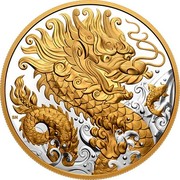 Canada 125 Dollars Triumphant Dragon 2021  coin reverse Canada 125 Dollars Triumphant Dragon 2021  coin reverse