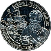 Portugal 2 1/2 ECU Fleet Commander Pedro Alvares Cabral 1996 X# 52 EUROPA E OS NOVOS MUNDOS PEDRO ALVARES CABRAL coin reverse Portugal 2 1/2 ECU Fleet Commander Pedro Alvares Cabral 1996 X# 52 EUROPA E OS NOVOS MUNDOS PEDRO ALVARES CABRAL coin reverse