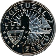 Portugal 2 1/2 ECU King John II 1992 X# 24 PORTUGAL 2 1/2 ECU 1992 coin obverse Portugal 2 1/2 ECU King John II 1992 X# 24 PORTUGAL 2 1/2 ECU 1992 coin obverse
