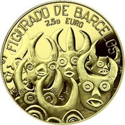 Portugal 2 1/2 Euro Figures of Barcelos 2016 INCM Proof KM# 869b FIGURADO DE BARCELOS 2,50 EURO INCM BAIBA SIME coin obverse Portugal 2 1/2 Euro Figures of Barcelos 2016 INCM Proof KM# 869b FIGURADO DE BARCELOS 2,50 EURO INCM BAIBA SIME coin obverse