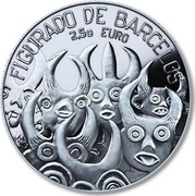 Portugal 2 1/2 Euro Figures of Barcelos 2016 INCM Proof KM# 869a FIGURADO DE BARCELOS 2,50 EURO INCM BAIBA SIME coin obverse Portugal 2 1/2 Euro Figures of Barcelos 2016 INCM Proof KM# 869a FIGURADO DE BARCELOS 2,50 EURO INCM BAIBA SIME coin obverse