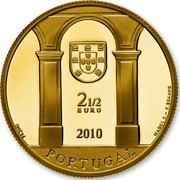 Portugal 2 1/2 Euro The Palace Square of Lisbon 2010 INCM Proof KM# 798b 2 1/2 EURO 2010 INCM PORTUGAL ISABEL C. F. BRANCO coin obverse Portugal 2 1/2 Euro The Palace Square of Lisbon 2010 INCM Proof KM# 798b 2 1/2 EURO 2010 INCM PORTUGAL ISABEL C. F. BRANCO coin obverse