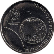 Portugal 2,5 € Beijing Olympics 2008 KM# 790 JOGOS OLÍMPICOS DE PEQUIM INCM JOSÉ TEIXEIRA COMITÉ OLÍMPICO DE PORTUGAL coin reverse