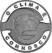 Portugal 2,5 € Climate Change 2015 Proof KM# 864a O CLIMA É CONNOSCO coin reverse Portugal 2,5 € Climate Change 2015 Proof KM# 864a O CLIMA É CONNOSCO coin reverse