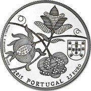 Portugal 2,5 Euro Beadspreads from Castelo Branco 2015 Proof KM# 861a ISABEL C. F. BRANCO INCM 2015 PORTUGAL 2,5 EURO coin obverse Portugal 2,5 Euro Beadspreads from Castelo Branco 2015 Proof KM# 861a ISABEL C. F. BRANCO INCM 2015 PORTUGAL 2,5 EURO coin obverse