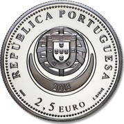 Portugal 2,5 Euro Earrings of Viana do Castelo 2013 Proof KM# 852a REPÚBLICA PORTUGUESA 2013 INCM 2,5 EURO E.BYRNE coin obverse Portugal 2,5 Euro Earrings of Viana do Castelo 2013 Proof KM# 852a REPÚBLICA PORTUGUESA 2013 INCM 2,5 EURO E.BYRNE coin obverse
