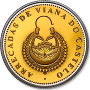 Portugal 2,5 Euro Earrings of Viana do Castelo 2013 INCM Proof KM# 852b ARRECADAS DE VIANA DE CASTELO coin reverse Portugal 2,5 Euro Earrings of Viana do Castelo 2013 INCM Proof KM# 852b ARRECADAS DE VIANA DE CASTELO coin reverse