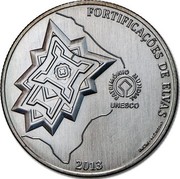 Portugal 2,5 Euro Fortifications of Elvas 2013 KM# 851 FORTIFICAÇÕES DE ELVAS PATRIMÓNIO MUNDIAL UNESCO INCM N. CAETANO 2013 coin reverse Portugal 2,5 Euro Fortifications of Elvas 2013 KM# 851 FORTIFICAÇÕES DE ELVAS PATRIMÓNIO MUNDIAL UNESCO INCM N. CAETANO 2013 coin reverse