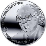 Portugal 2,50 € 15th Anniversary of the Literature Nobel Prize - Jose Saramango 2013 KM# 854 ESCRITORES EUROPEUS JOSÉ SARAMAGO coin reverse Portugal 2,50 € 15th Anniversary of the Literature Nobel Prize - Jose Saramango 2013 KM# 854 ESCRITORES EUROPEUS JOSÉ SARAMAGO coin reverse