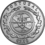 Portugal 2,50 Euro 100th Anniversary of the Lady of Fatima 2017 INCM KM# 874 PORTUGAL €2,50 INCM coin obverse Portugal 2,50 Euro 100th Anniversary of the Lady of Fatima 2017 INCM KM# 874 PORTUGAL €2,50 INCM coin obverse
