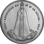 Portugal 2,50 Euro 100th Anniversary of the Lady of Fatima 2017 INCM KM# 874 1917 APARIÇÕES DE Nª Sª DE FÁTIMA 2017 MENÉRES coin reverse Portugal 2,50 Euro 100th Anniversary of the Lady of Fatima 2017 INCM KM# 874 1917 APARIÇÕES DE Nª Sª DE FÁTIMA 2017 MENÉRES coin reverse