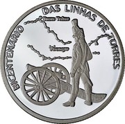 Portugal 2,50 Euro 200th Anniversary of the Torres Defence Line 2010 INCM Proof KM# 800a BICENTENARIO DAS LINHAS DE TORRES coin reverse Portugal 2,50 Euro 200th Anniversary of the Torres Defence Line 2010 INCM Proof KM# 800a BICENTENARIO DAS LINHAS DE TORRES coin reverse