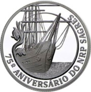 Portugal 2,50 Euro 75th Anniversary - School Ship NRP «Sagres» 2012 INCM Proof 75º ANIVERSÁRIO DO NRP SAGRES coin reverse Portugal 2,50 Euro 75th Anniversary - School Ship NRP «Sagres» 2012 INCM Proof 75º ANIVERSÁRIO DO NRP SAGRES coin reverse