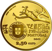 Portugal 2,50 Euro Capelo and Ivens 2011 Proof KM# 806b INCM - BAIBA ŠIME PORTUGAL 2011 2,50 EURO coin obverse