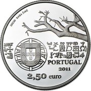 Portugal 2,50 Euro Capelo and Ivens 2011 Proof KM# 806a INCM - BAIBA ŠIME PORTUGAL 2011 2,50 EURO coin obverse