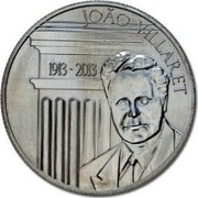 Portugal 2,50 Euro Centenary Of The Birth Of Joao Villaret 2013 KM# 853 JOÃO VILLARET 1913 - 2013 coin reverse Portugal 2,50 Euro Centenary Of The Birth Of Joao Villaret 2013 KM# 853 JOÃO VILLARET 1913 - 2013 coin reverse