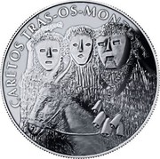 Portugal 2,50 Euro Ethnographic Treasures - Caretos from Tras os Montes 2017 INCM KM# 875 CARETOS TRÁS OS MONTES INCM BAIBA SIME coin reverse Portugal 2,50 Euro Ethnographic Treasures - Caretos from Tras os Montes 2017 INCM KM# 875 CARETOS TRÁS OS MONTES INCM BAIBA SIME coin reverse