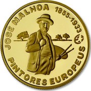 Portugal 2,50 Euro Jose Malhoa 2012 Proof KM# 815b JOSÉ MALHOA 1855-1933 PINTORES EUROPEUS coin reverse Portugal 2,50 Euro Jose Malhoa 2012 Proof KM# 815b JOSÉ MALHOA 1855-1933 PINTORES EUROPEUS coin reverse
